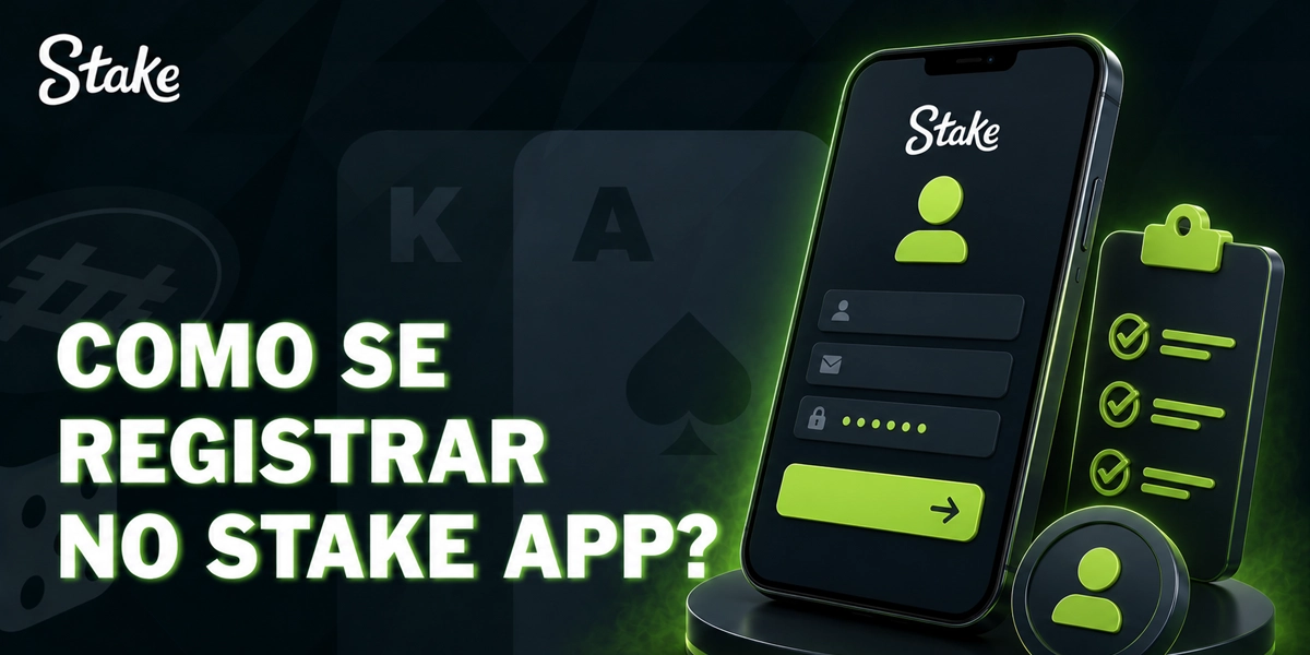 Registro no Stake App para criar conta pelo celular
