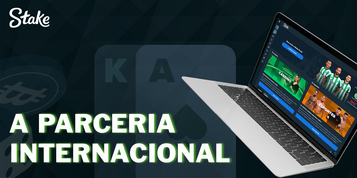 Parceria internacional da empresa de apostas Stake

