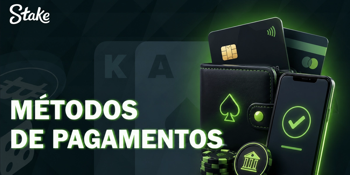 Métodos de pagamentos Stake para depósitos e saques no Brasil