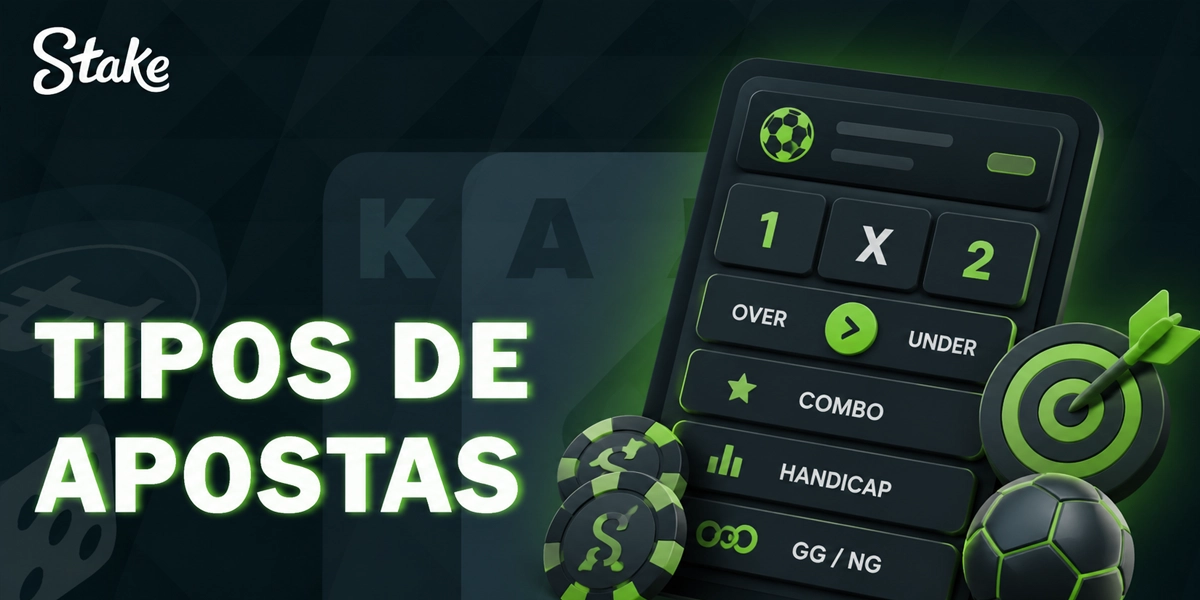 Tipos de apostas na Stake para diferentes estratégias de jogo