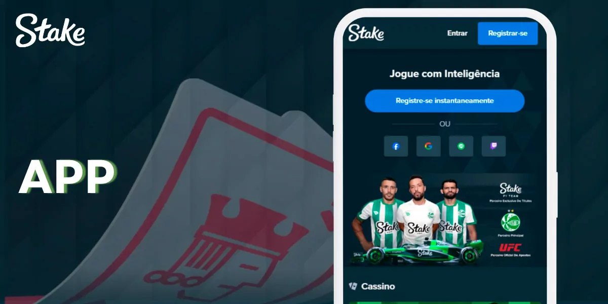 Fazer apostas na aplicação Stake