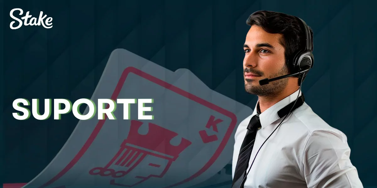 O suporte ao jogador para Stake