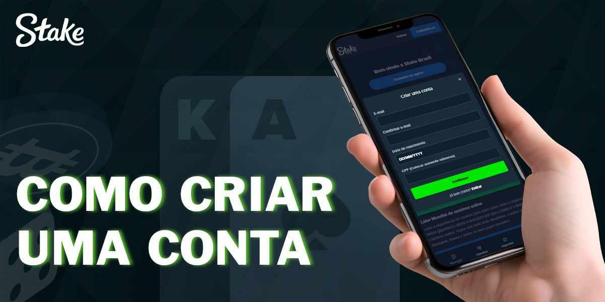 Criar uma nova conta e começar a apostar na Stake